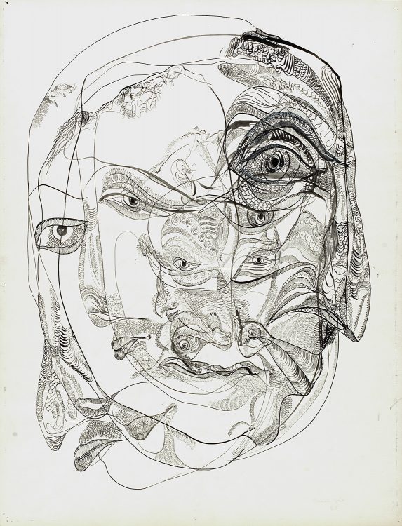 Unica Zürn, Untitled, 1965, ink and gouache on paper